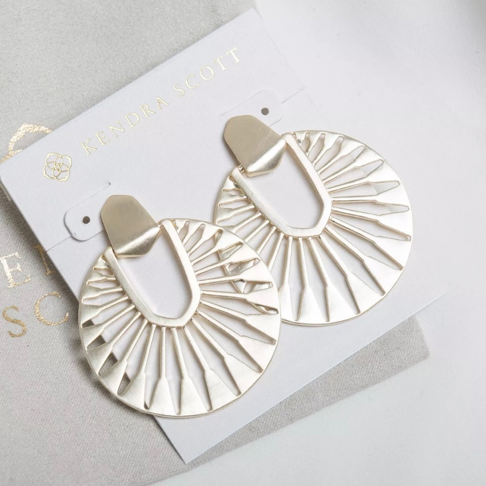 New Kendra Scott Didi Sunburst Earrings